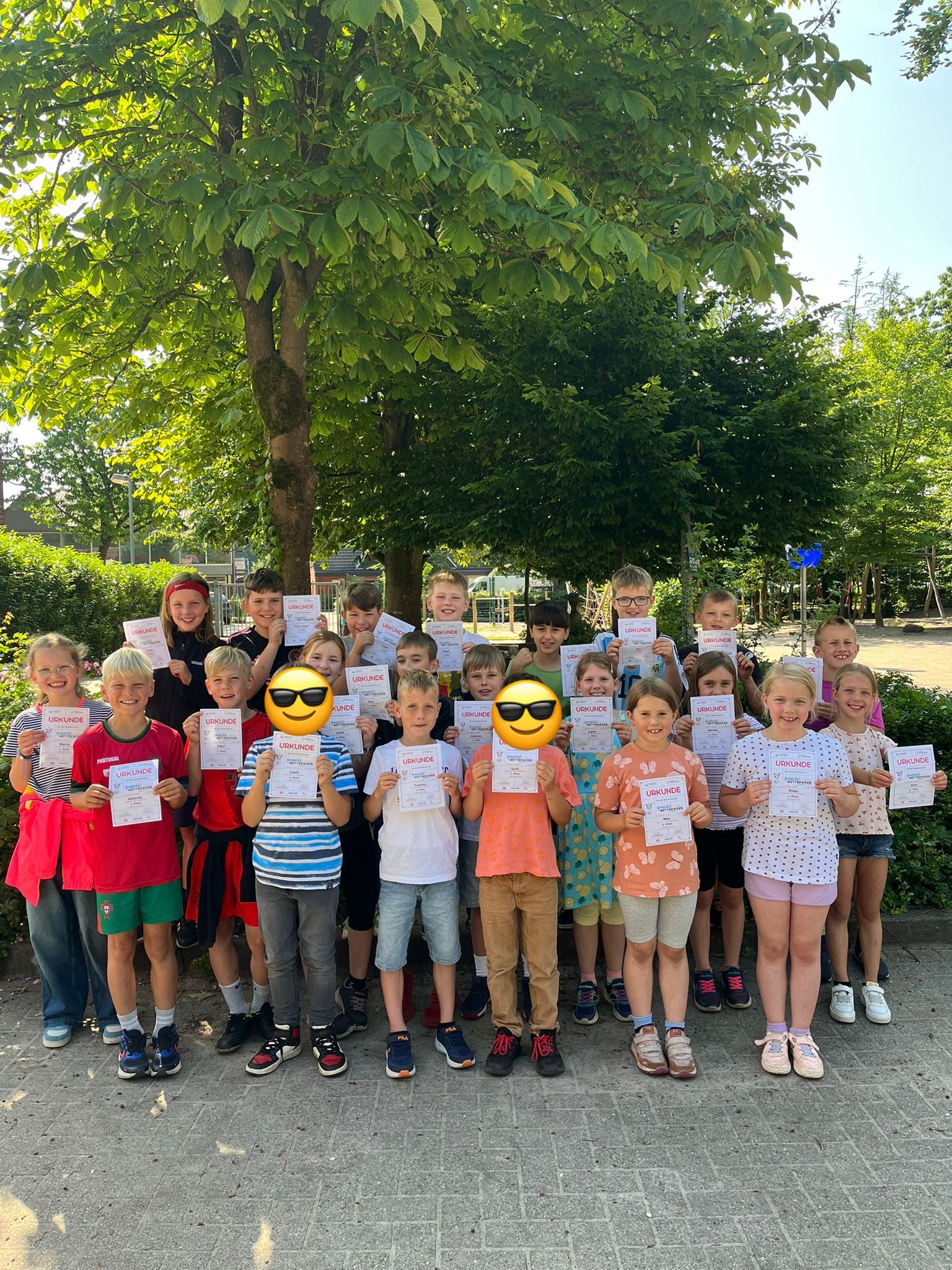 Siegerehrung Sportfest - Herzlichen Glückwunsch an die 1. Plätze🎖️
